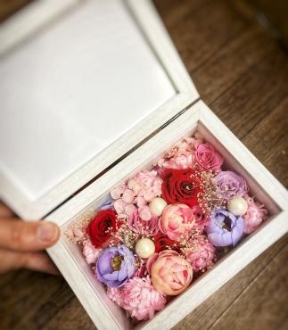 プリザーブドフラワーの写真立て｜「花のクボタ」　（群馬県高崎市の花キューピット加盟店 花屋）のブログ
