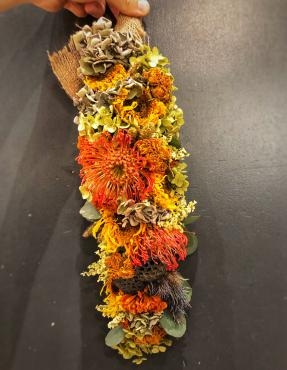 ドライフラワーのガーランド|「花のクボタ」　（群馬県高崎市の花屋）のブログ